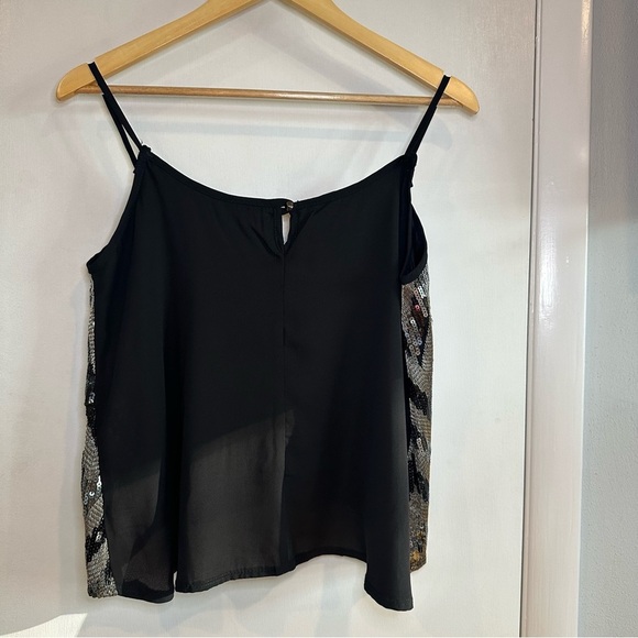 Charlotte Russe Y2K Chevron Sequin Cami. Size: Large. - Picture 5 of 7